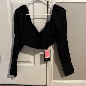 Black pretty little thing top